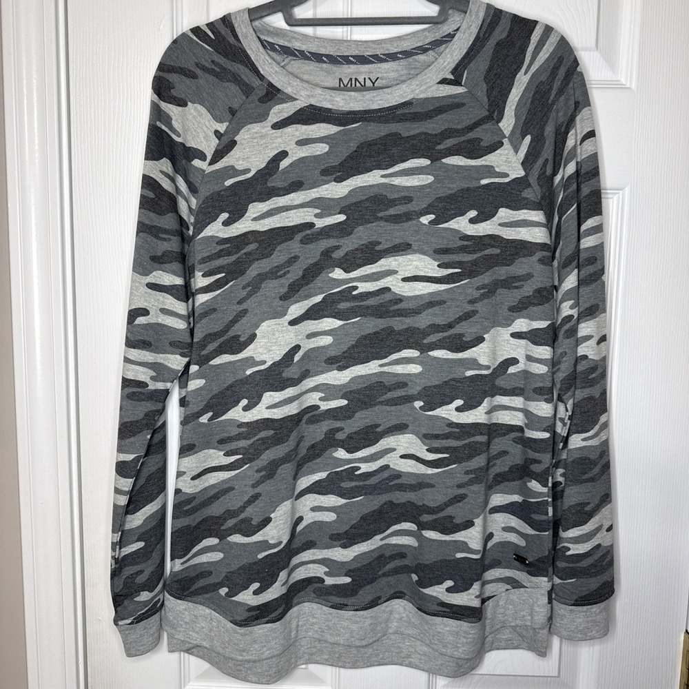 MARC NEW YORK PERFORMANCE Camo Pullover | Gray Camo | Size XL